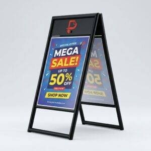 Double-Sided Steel Tube Poster Stands (A-Frames)