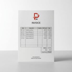 Branded A4 Business Invoices & Receipt Pages
